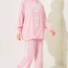 ⁦Appliqué Embellished Zippered Two-Piece Set Pink⁩ - الصورة ⁦3⁩