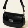 Crossbody Patent Bag Black