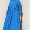 Cross Chest Panel Dress