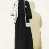 Cross Chest Panel Dress Black - immagine 3