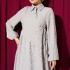 Cross Chest Panel Dress Stone - immagine 2