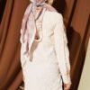 Asymmetrical Shirt with Gold Buckle Detail Beige - Afbeelding 3