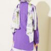 Asymmetrical Shirt with Gold Buckle Detail Lilac - Image 3