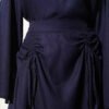 Asymmetrical Cut Gathered Two-Piece Set Navy Blue – Bild 4