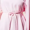 ⁦Asymmetrical Cut Drawstring Tunic Pink⁩ - الصورة ⁦4⁩