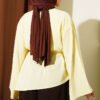 Asymmetrical Cut Drawstring Tunic Yellow - الصورة 3