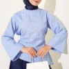 Asymmetrical Cut Tunic Ice Blue