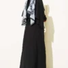 Asymmetrical Shoulder Panel Dress Black – Bild 3