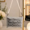 Star Quilted Shoulder Bag Silver