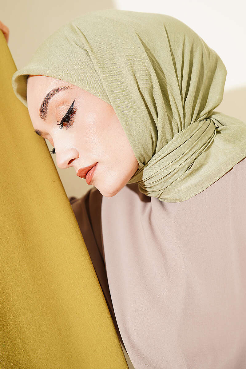 Aya Series Thin Cotton Scarf Hazel