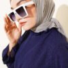 Aya Series Thin Cotton Scarf Grey