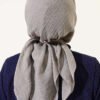 ⁦Aya Series Thin Cotton Scarf Grey⁩ - الصورة ⁦3⁩