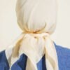 Aya Series Thin Cotton Scarf Cream - الصورة 3