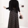 Baklava Pattern Scuba Skirt Anthracite - Afbeelding 4