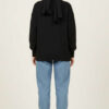 Diamond Pattern French Terry Sweater Black - Image 3
