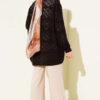 Diamond Pattern Openwork Knit Cardigan Brown - Afbeelding 3