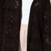 Diamond Pattern Openwork Knit Cardigan Brown - Afbeelding 4