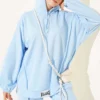 Hooded Oversized Two-Piece Set Baby Blue – Image 2