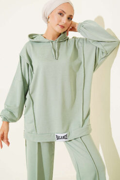 Alternative view of Hooded Oversized Two-Piece Set Hazel