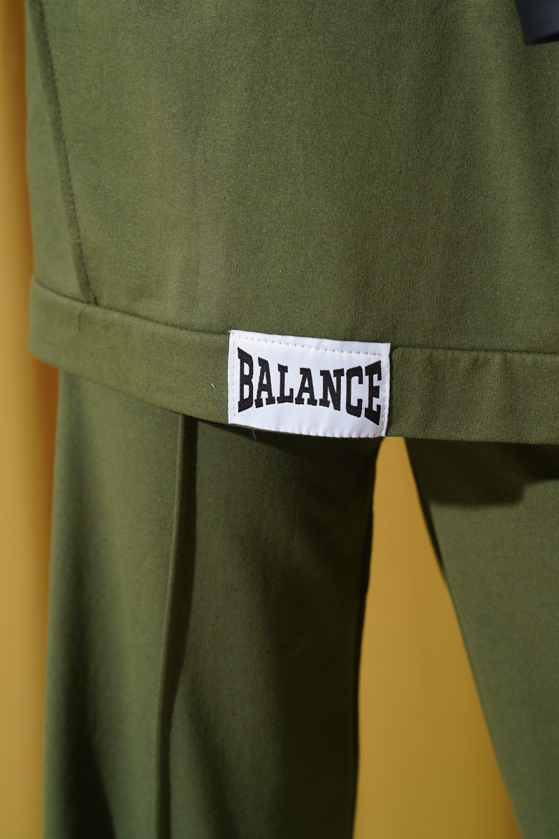 Hooded Oversized Two-Piece Set Khaki - immagine 4