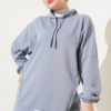 Hooded Oversized Two-Piece Set Slate Grey - immagine 2