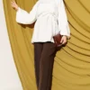 Balloon Sleeve Tensile Belted Tunic Ecru - Imagen 2