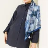Basic Anklet Elastic Shirt Navy Blue
