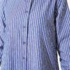 ⁦Basic Striped Long Tunic Navy Blue⁩ - الصورة ⁦4⁩