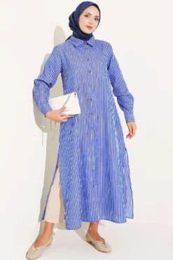 Basic Striped Long Tunic