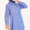 Basic Striped Long Tunic - Imagen 2