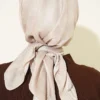 Batik Pattern Soft Scarf Beige – Image 3