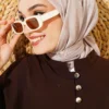 Batik Pattern Soft Scarf Sand Beige