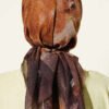 Batik Patterned Soft Scarf Dark Brown - Imagen 3