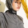 Batik Patterned Soft Scarf Black - Imagen 5
