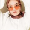 Batik Patterned Soft Scarf Dark Brown - Imagen 6