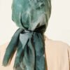 Batik Patterned Soft Scarf Emerald – Bild 3