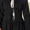 Baby Collar Tied Kimono Black - Afbeelding 4