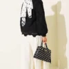 Embroidered Detail Peter Pan Collar Shirt Black - Image 3
