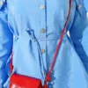 ⁦Button-Up Shirt with Baby Collar Blue⁩ - الصورة ⁦4⁩