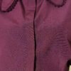 Short Blouse with Baby Collar and Lace Details Plum - Image 4