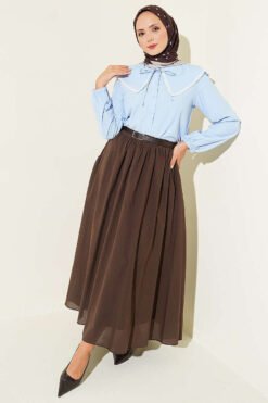 Alternative view of Baby Collar Lace Detail Shirt Baby Blue