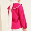 Baby Collar Lace Detail Shirt Fuchsia - Imagen 4