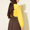 Baby Collar Lace Detail Shirt Yellow – Bild 4