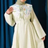 Belted Dress with Baby Collar and Inner Layer Mint - Image 2