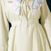 Belted Dress with Baby Collar and Inner Layer Mint - Image 4