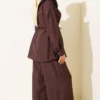 ⁦Two-Piece Set Brown⁩ - الصورة ⁦3⁩