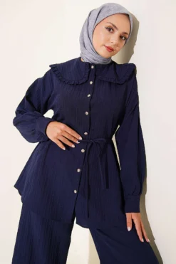 Vista alternativa di Two-Piece Set Navy Blue