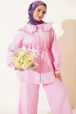 Alternative view of Two-Piece Set Pink