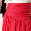 Gathered Waist Detail Hem Edge Skirt Alizarin – Image 4