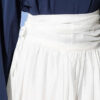 Gathered Waist Detail Hem Edge Skirt White – Bild 4